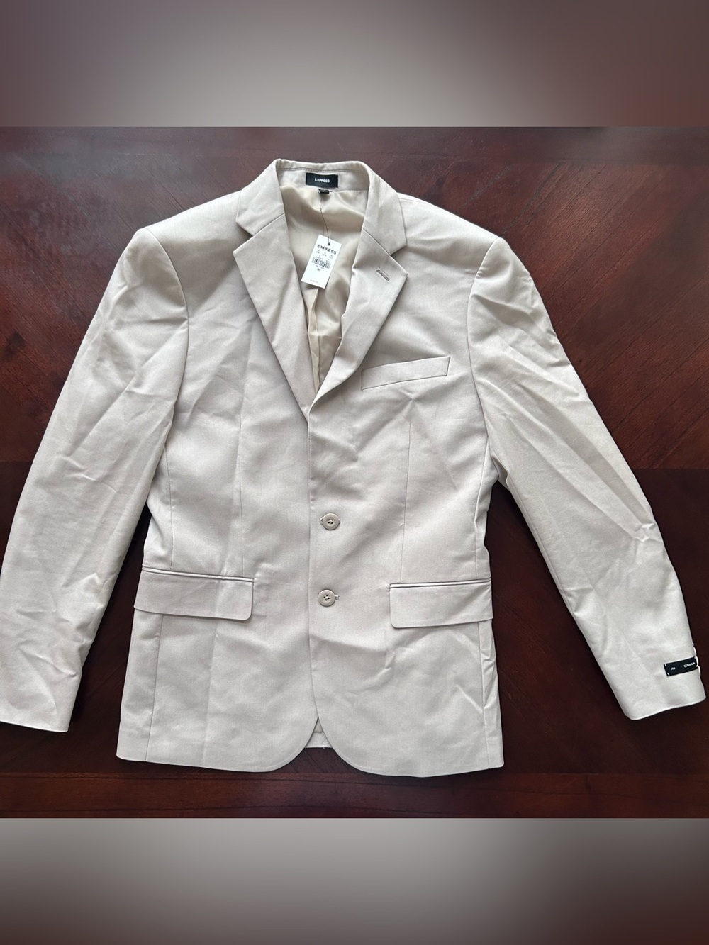 Express Women's Tailored Blazer – Beige/Champagne – Size 36S – New With Tags (NW